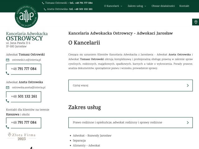 KANCELARIA ADWOKACKA ADWOKAT ANETA OSTROWSKA